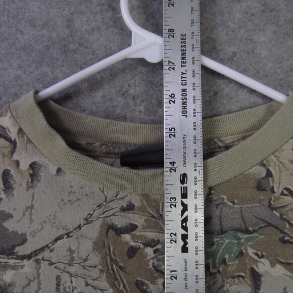 Cabela's Shirt Mens Large Camo Long Sleeve Crewneck Pocket Hunting Made in USA - Picture 4 of 8